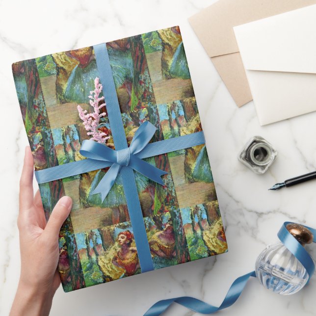 Papel De Regalo Dos bailarinas de Edgar Degas, arte de ballet vint (Regalar)