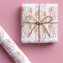 Papel De Regalo DOS Dulces 2do Cumpleaños