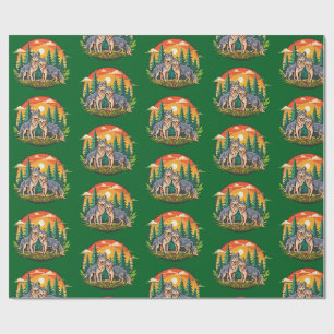 Papel De Regalo Dos lobos