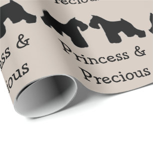 Papel De Regalo Dos perros Schnauzers en miniatura