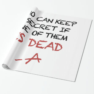 Papel De Regalo dos pueden guardar un secreto si uno de ellos es
