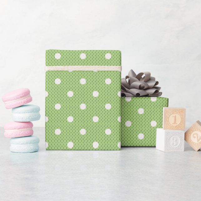 Papel De Regalo Dotty Delight Green (Baby Shower)