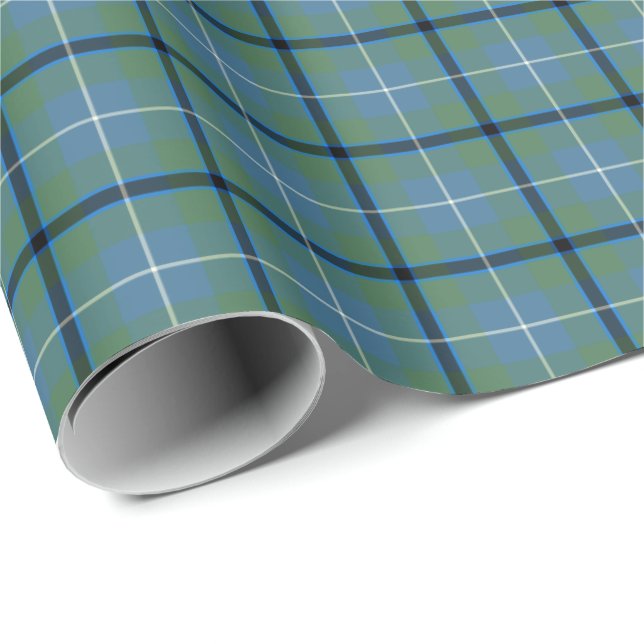 Papel De Regalo Douglas Ancient Clan Tartan (Esquina del rollo)
