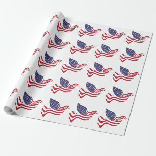 PAPEL DE REGALO DOVE DE PAZ ESTADOUNIDENSE