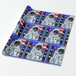 PAPEL DE REGALO DOXIE ASTRONAUTA 