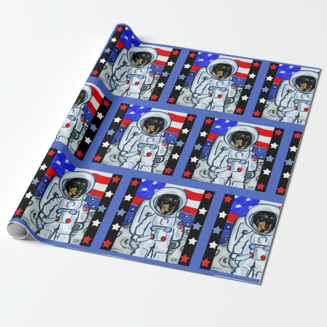 PAPEL DE REGALO DOXIE ASTRONAUTA  (Desenrollado)