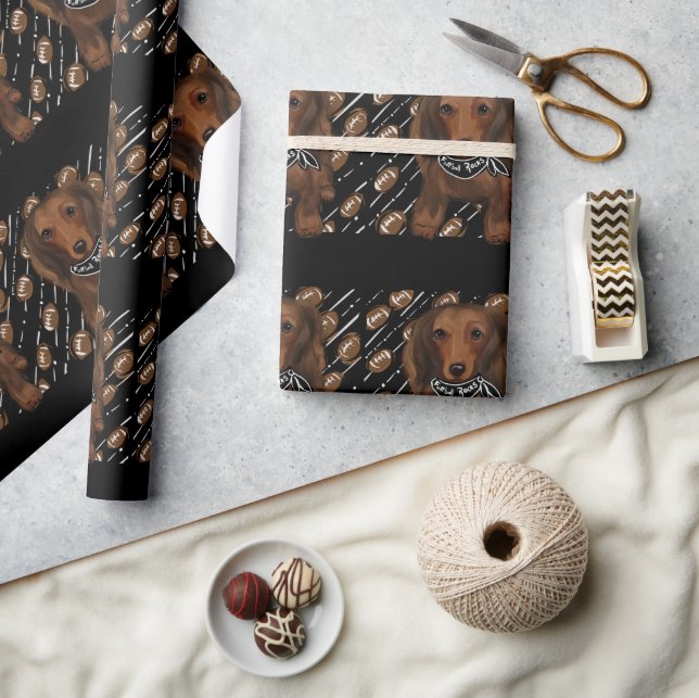 Papel De Regalo Doxies pelirrojos de pelo largo  (Artesanía)