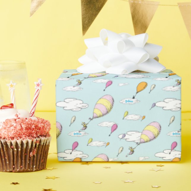 Papel De Regalo Dr. Seuss | ¡Oh, los lugares que irás! (Fiesta de cumpleaños )