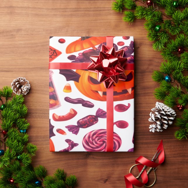 Papel De Regalo Drácula de Halloween (Regalo de vacaciones)