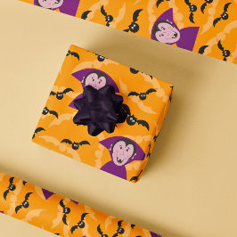 Papel De Regalo Drácula de vampiro niños de Halloween adoran murci
