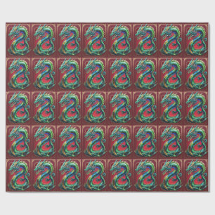 Papel De Regalo Dragón