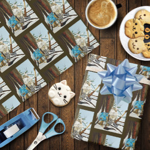 Papel De Regalo Dragón azul Viking Cat