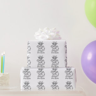 Papel De Regalo Dragón de libro