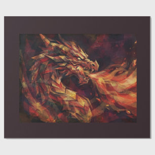 Papel De Regalo Dragón Fiero