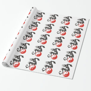Papel De Regalo Dragón Yin y Yang
