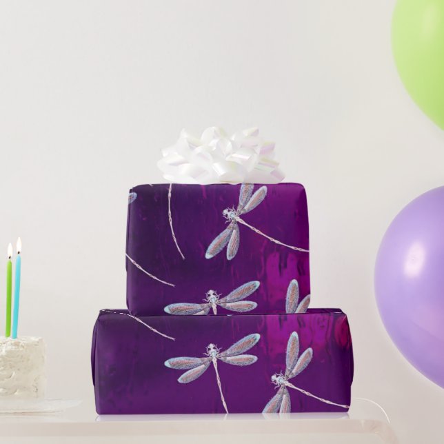 Papel De Regalo Dragonflies on water (Regalos de fiesta)