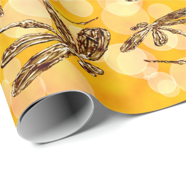 Papel De Regalo Dragonfly Sunshine (Esquina del rollo)
