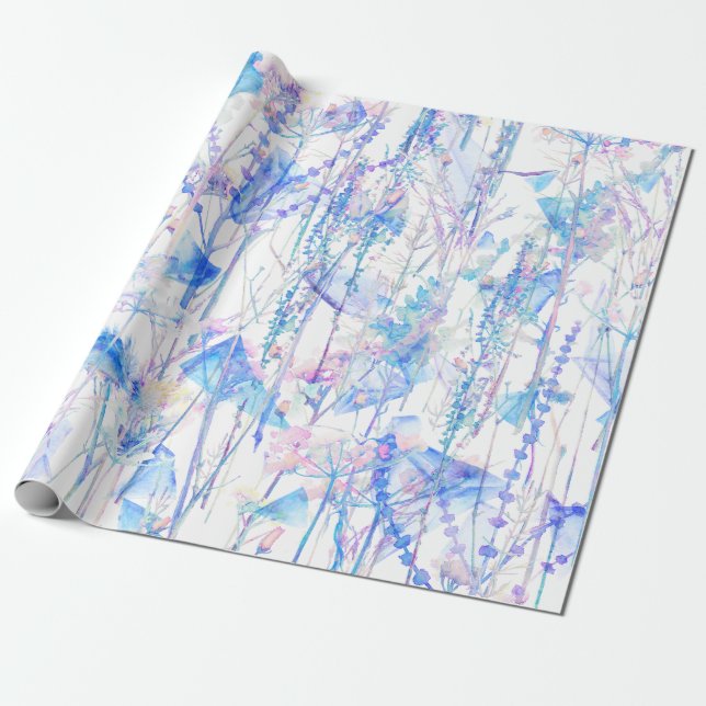 Papel De Regalo Dreamy Pastel Floral (Desenrollado)