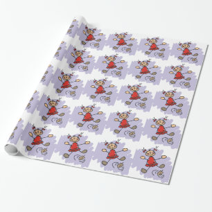 Papel De Regalo Dreidel Chica