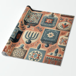 Papel De Regalo Dreidel Dreidel Dreidel