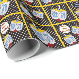 Papel De Regalo Dreidel Gone Dotty