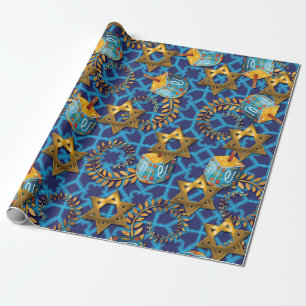Papel De Regalo Dreidel judío