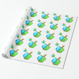 Papel De Regalo Dreidels doble