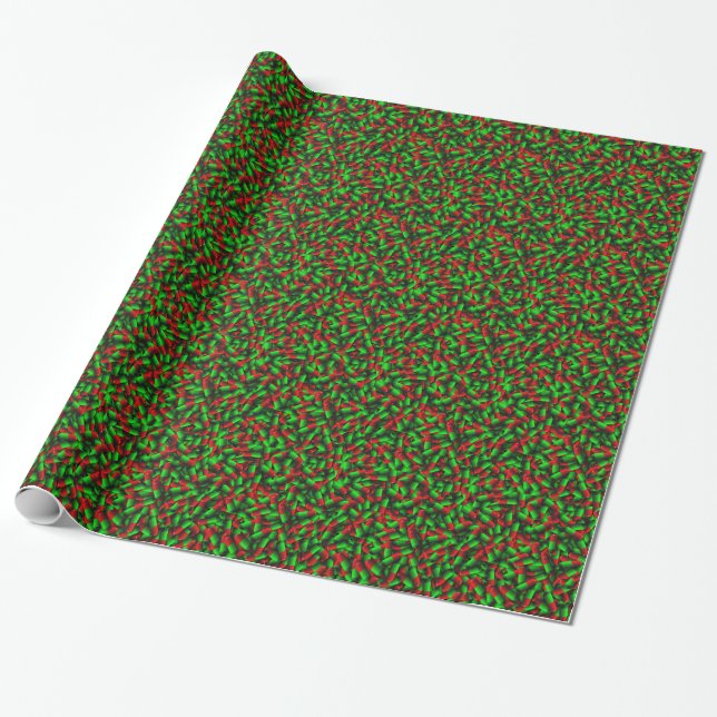 Papel De Regalo drogas de pastillas verdes rojas (Desenrollado)