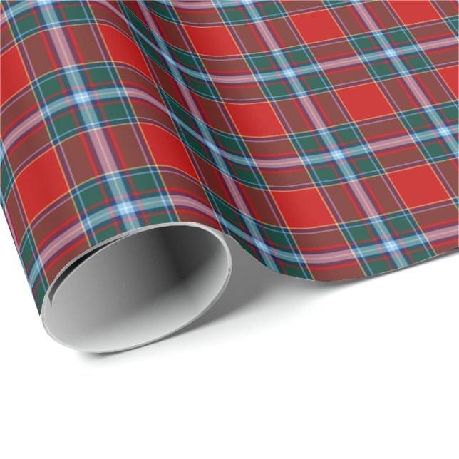 Papel De Regalo Drummond Clan Tartan (Esquina del rollo)