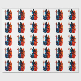 Papel De Regalo Dualidad Divina: Camiseta Azul Shiva & Ganesha