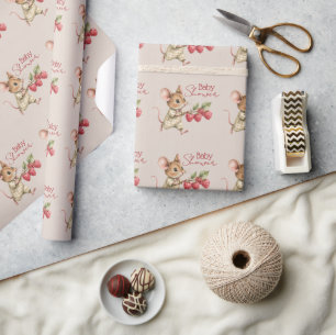 Papel De Regalo Ducha de animalitos del bosque para niño