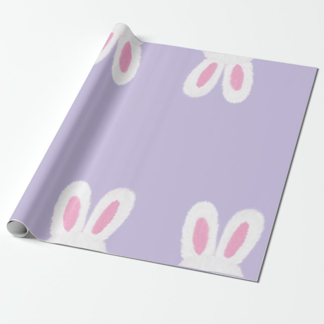 Papel De Regalo Ducha de bebé con conejo fluido (Desenrollado)