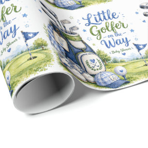Papel De Regalo Ducha de Bebé de Golf para Niño Golfista
