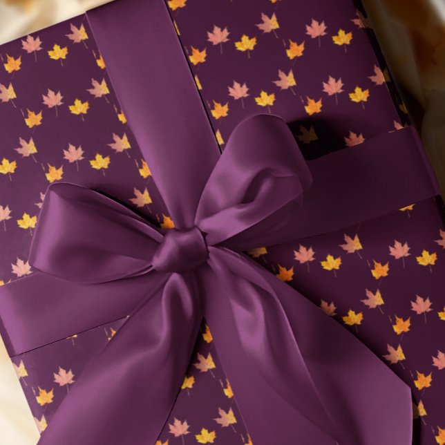 Papel De Regalo Ducha de bebé de hojas de arce (Subido por el creador)