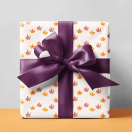 Papel De Regalo Ducha de bebé de hojas de arce