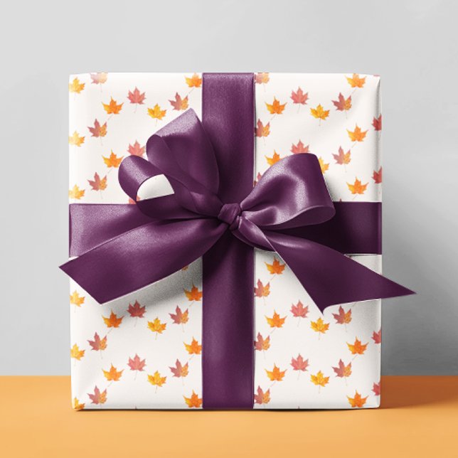 Papel De Regalo Ducha de bebé de hojas de arce (Subido por el creador)
