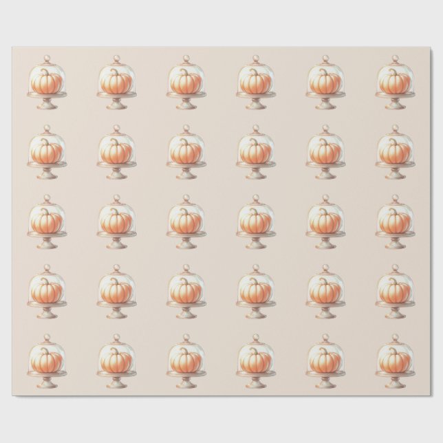 Papel De Regalo Ducha de bebé Little Pumpkin – Otoño Chic (Superficie plana)