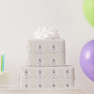 Papel De Regalo Ducha de Bebé Princesa Cisne Pequeño de Invierno
