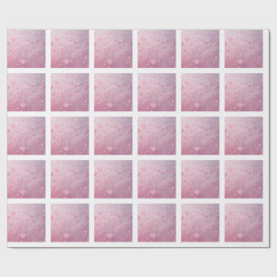 Papel De Regalo Ducha de Corazón Rosa