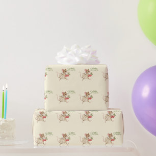 Papel De Regalo Ducha de niña con animales del bosque
