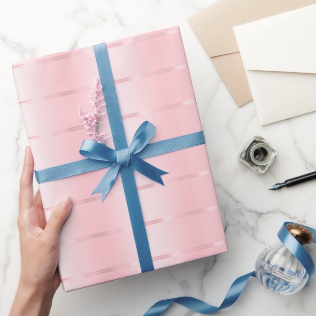Papel De Regalo Ducha de novia de cinta dorada rosa Rubor (Regalar)