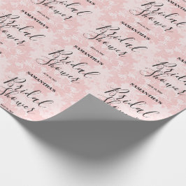 Papel De Regalo Ducha de Novia de Encaje Rosa