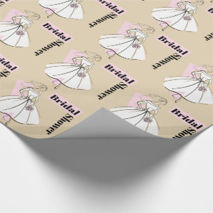 Papel De Regalo Ducha nupcial neutral de la novia de moda
