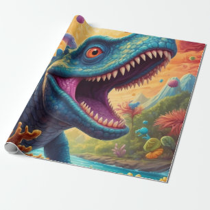 Papel De Regalo Ducha para bebé Dino-Mite