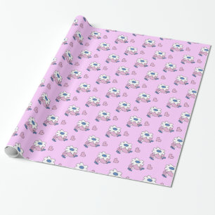 Papel De Regalo Ducking con flor de margarita