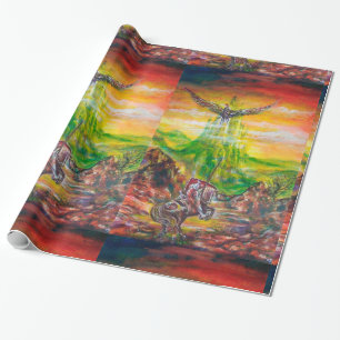 PAPEL DE REGALO DUEL MÁGICO ENTRE BRADAMANT Y NEGROMANCER