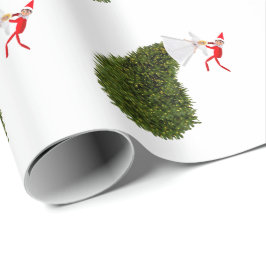Papel de regalo duende enamorado