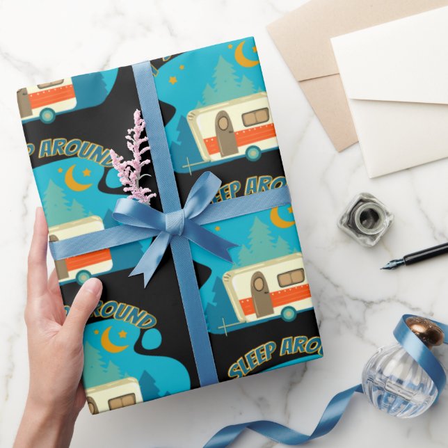 Papel De Regalo Duermo Alrededor De La Naturaleza Del Explorador D (Regalar)