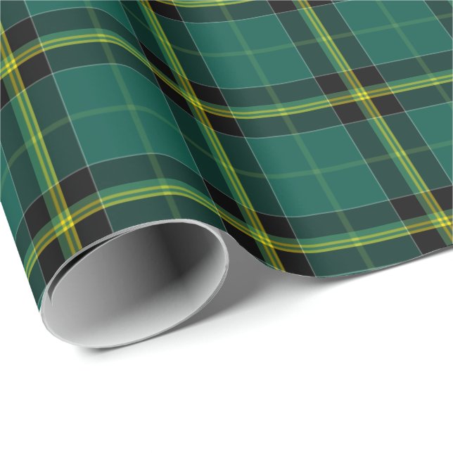 Papel De Regalo Duffy Clan Tartán Patrón de Placas Irlandés (Esquina del rollo)