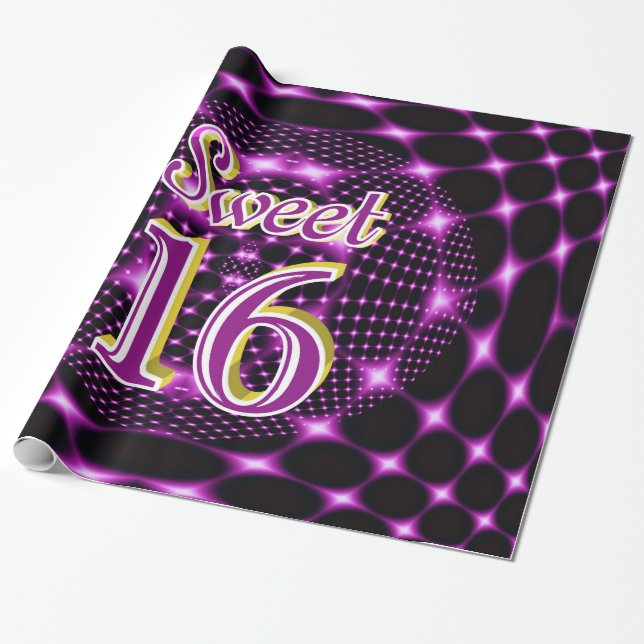 Papel De Regalo Dulce 16 (Desenrollado)